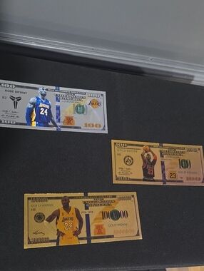 Lakers Themed Decorative Collectible Play Bills - Kobe & Michael Edition